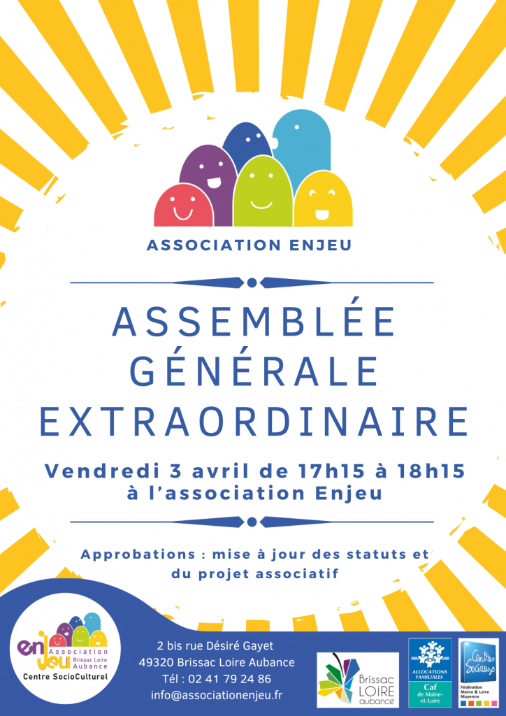 Affiche AG extraordinaire Enjeu 2026